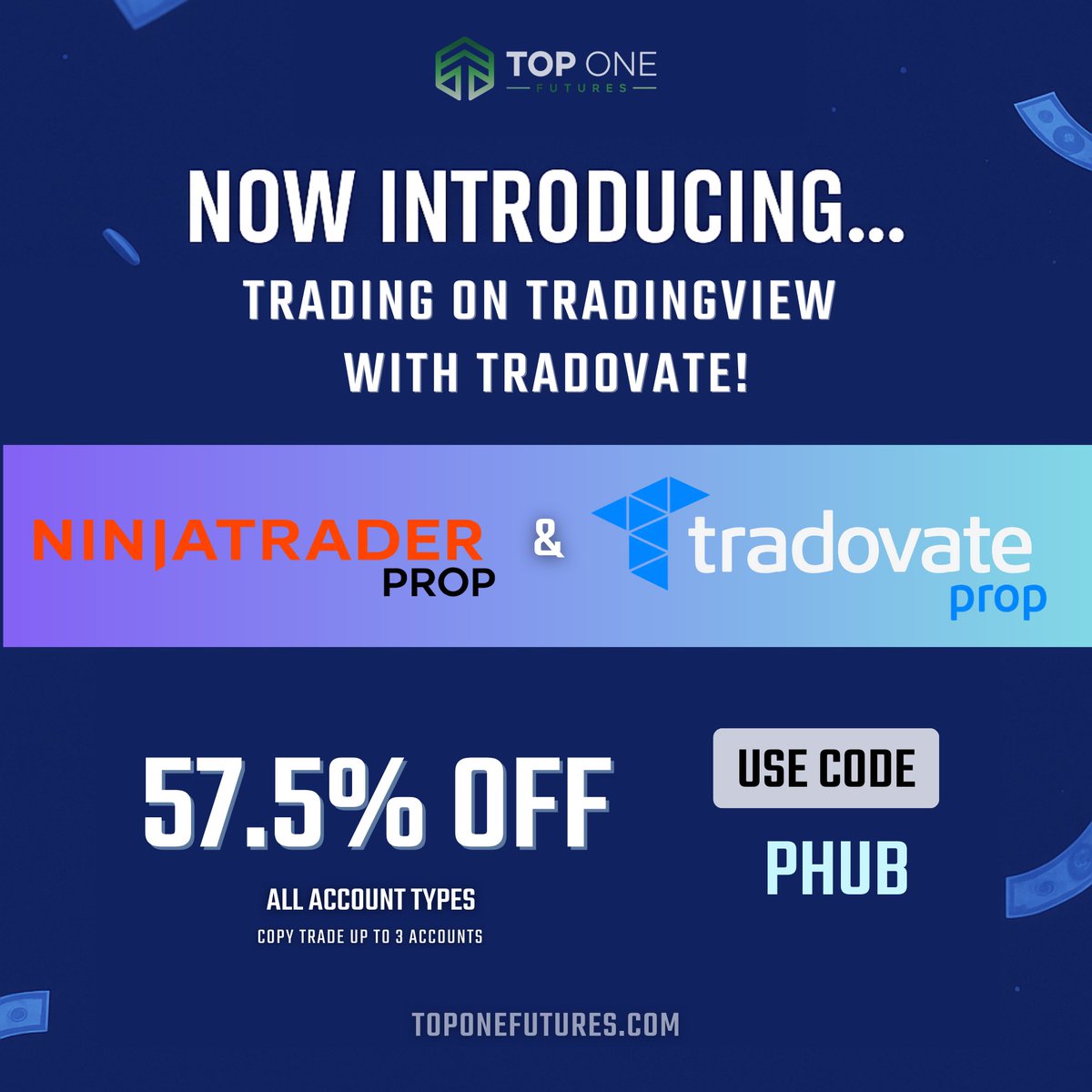 ProphubTrading's tweet image. 🚨 57.5% OFF | Top One Biggest Sale Yet 🚨 

CODE: PHUB

toponefutures.com/?linkId=lp_707…