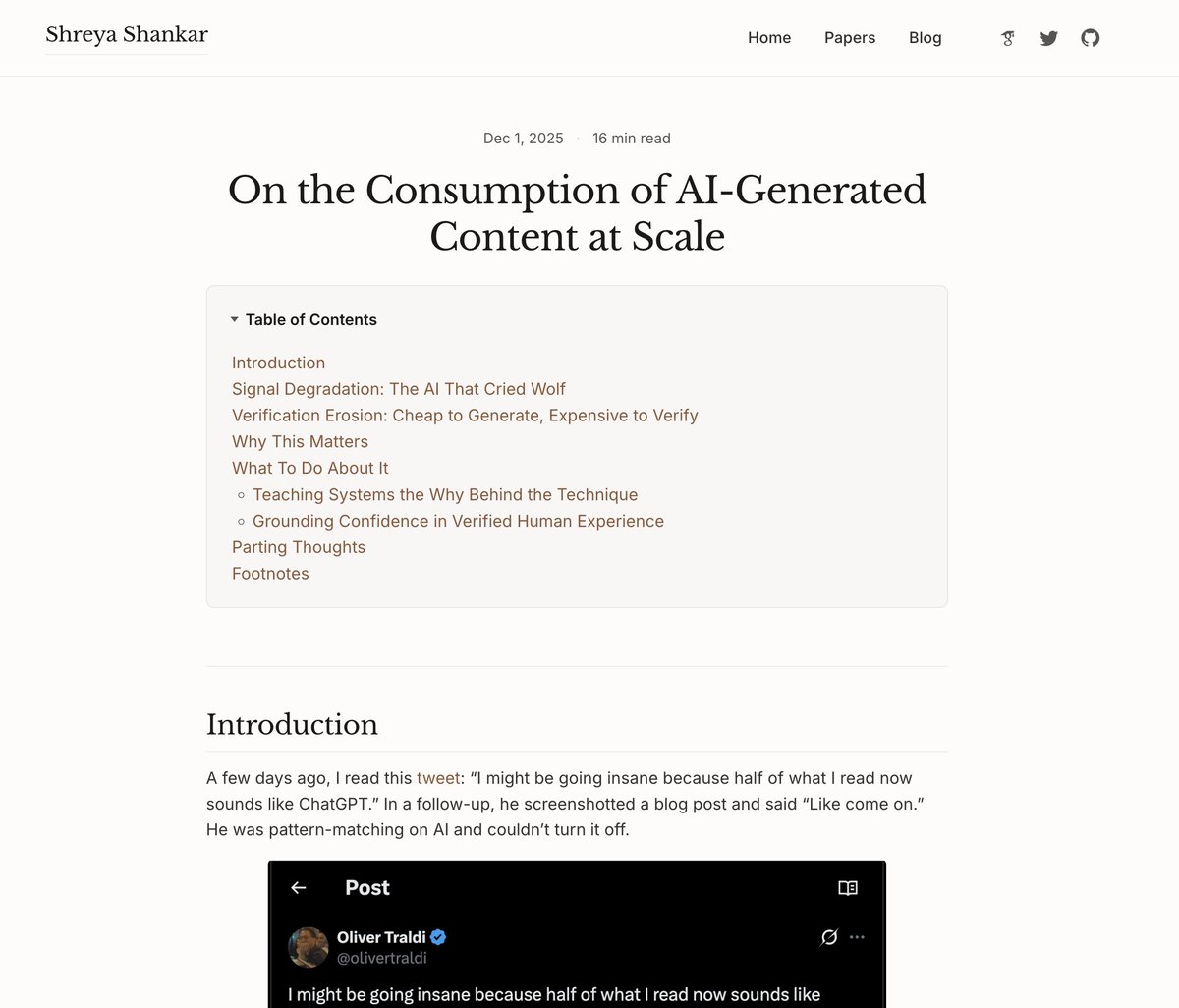 sh_reya's tweet image. ✍️new blog post: on the consumption of AI-generated content at scale