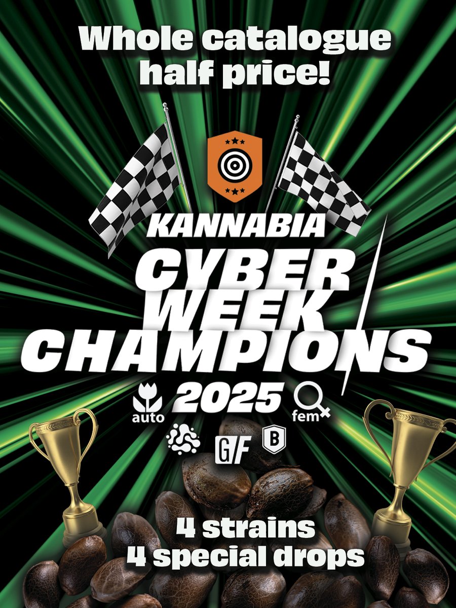 🔥 Cyber Week en modo Champions 🏆
👉 Todo al -50% y bonus en las TOP genéticas ✨
Solo por 7 días ⏱️
🚀 No te quedes fuera del podio.