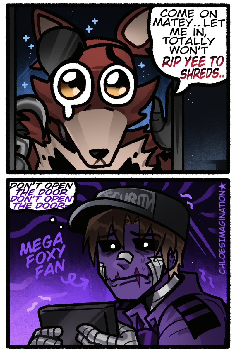 ChloeImagine's tweet image. The hardest challenge Michael had to do in FNAF,,