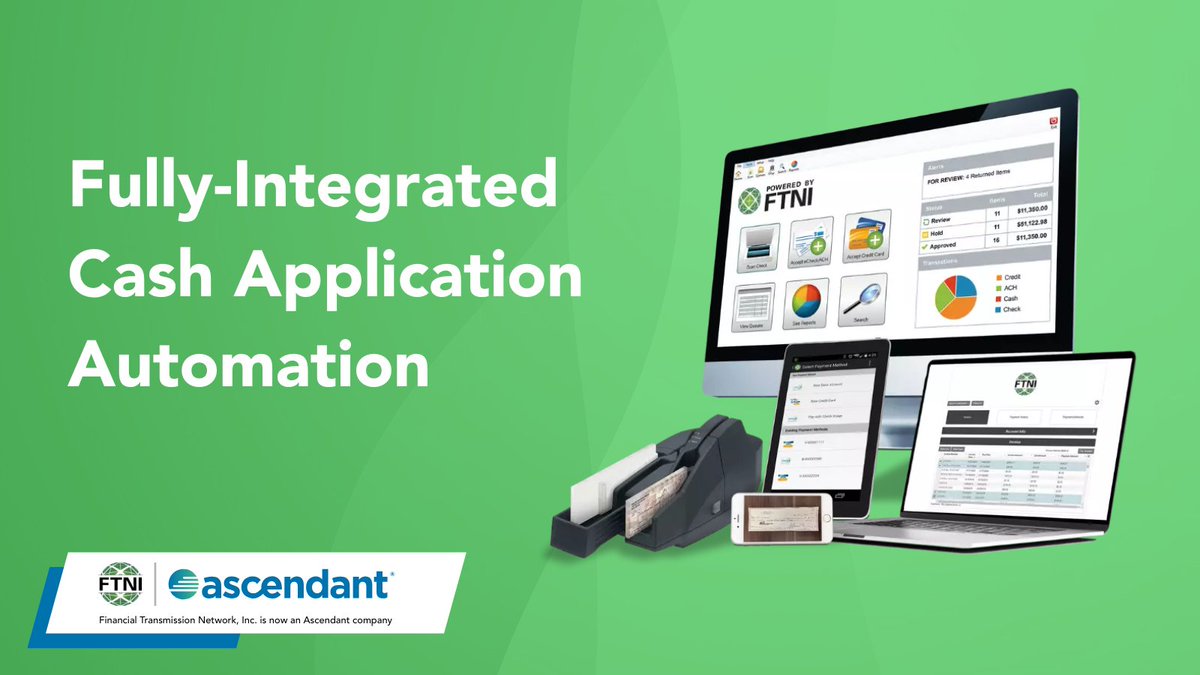 Automated Cash Application Solutions for True Straight Through Processing to Any Back-office System. #ARAutomation hubs.ly/Q03WfJXN0