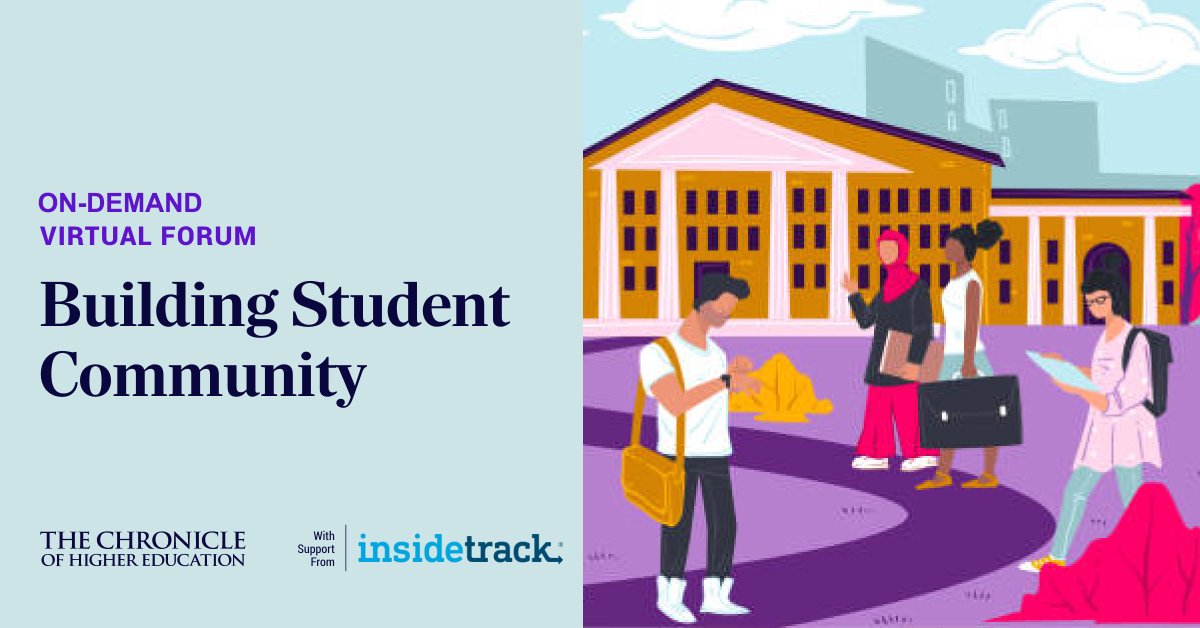 InsideTrack's tweet image. Students feel increasingly disconnected in today’s fast-changing world. Discover actionable ways to foster belonging and enhance their experience—watch our on-demand webinar with @The Chronicle experts: bit.ly/3XvBGt4

#HigherEd #Belonging