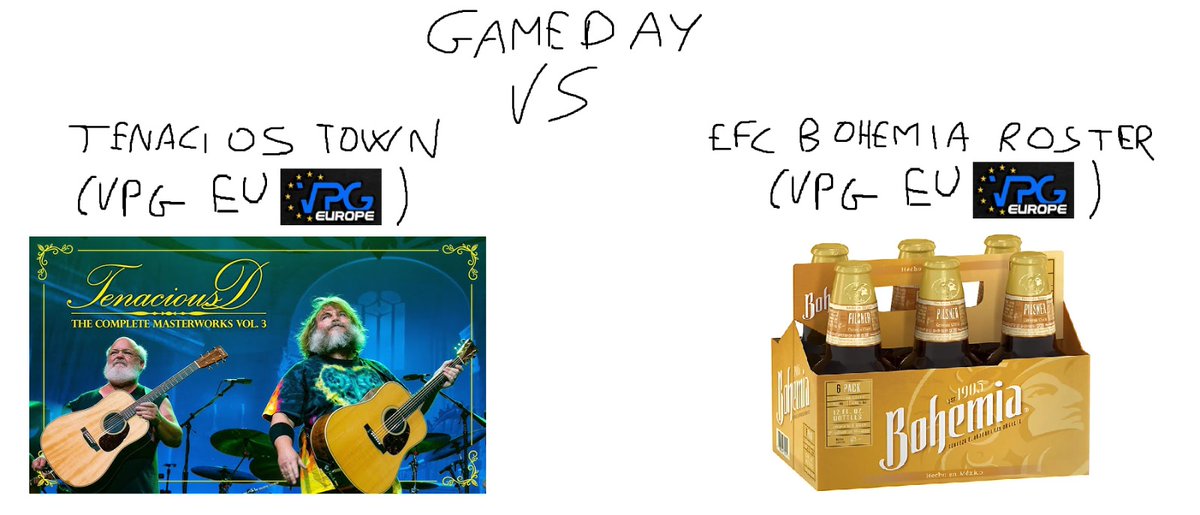 Comincia una nuova settimana europea per i nostri ragazzi 🔥

VPG Europe:
⏰ 21:45
🆚 <a href="/TenaciousTownES/">Tenacious Town</a>

⏰ 22:15
🆚 <a href="/eBohemiaRoster/">eFC Bohemia Roster</a>
📺 youtube.com/@gmblersesport…

#BetOnGMB❤️🖤 #GMBwin
#VPGEurope #VPGItaly
<a href="/VPGEurope/">Virtual Pro Gaming | Europe</a> <a href="/VPGItaly/">Virtual Pro Gaming Italy 🇮🇹</a>