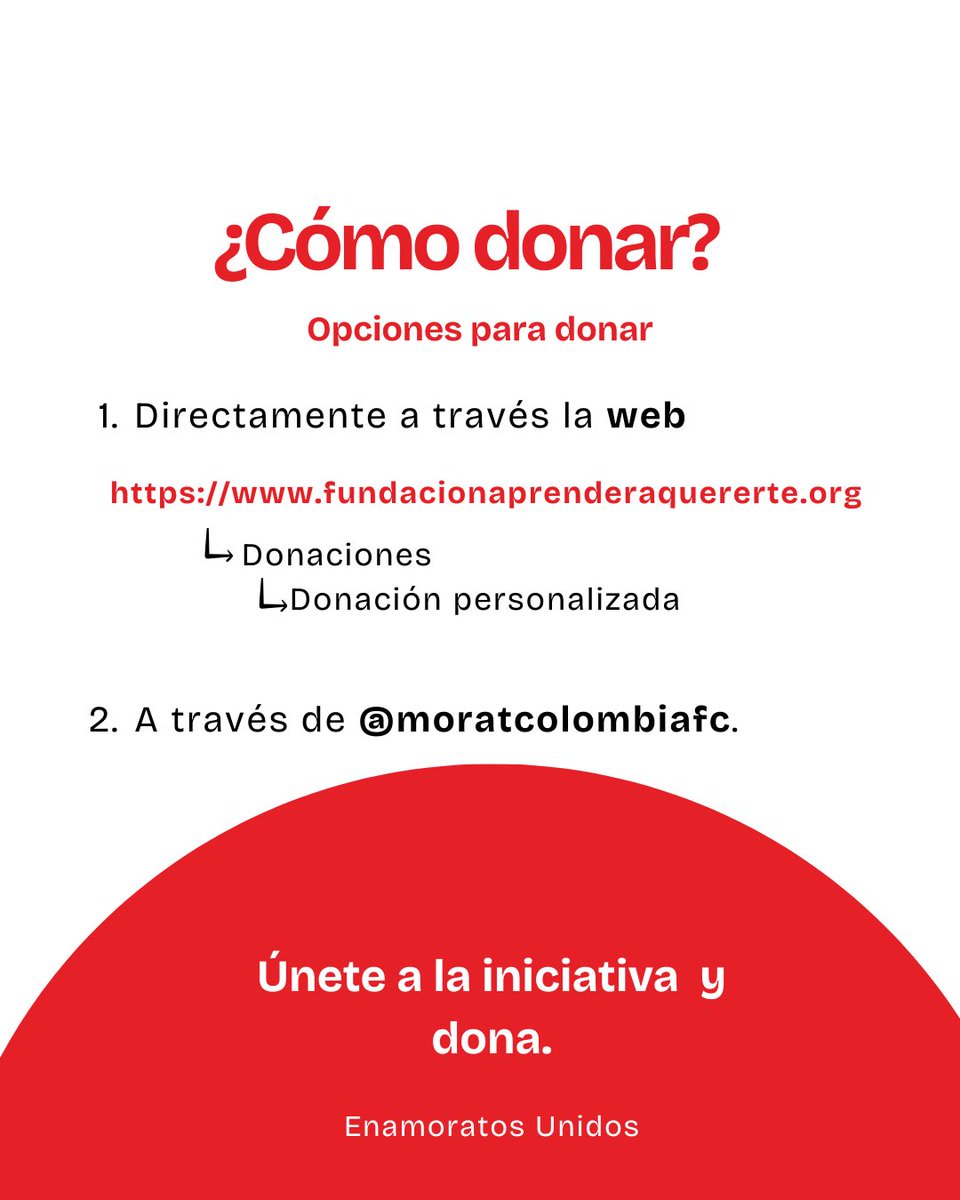 MoratColombiaFC's tweet image. Bienvenidxs oficialmente a la “Moratón”

Es el momento del año en el que el fandom se une para apoyar a la Fundación Aprender a Quererte. Durante dos semanas, del 1 al 13 de diciembre, estaremos recaudando fondos para lograr grandes oportunidades.

Cada peso VALE.

@LaTeaMorat