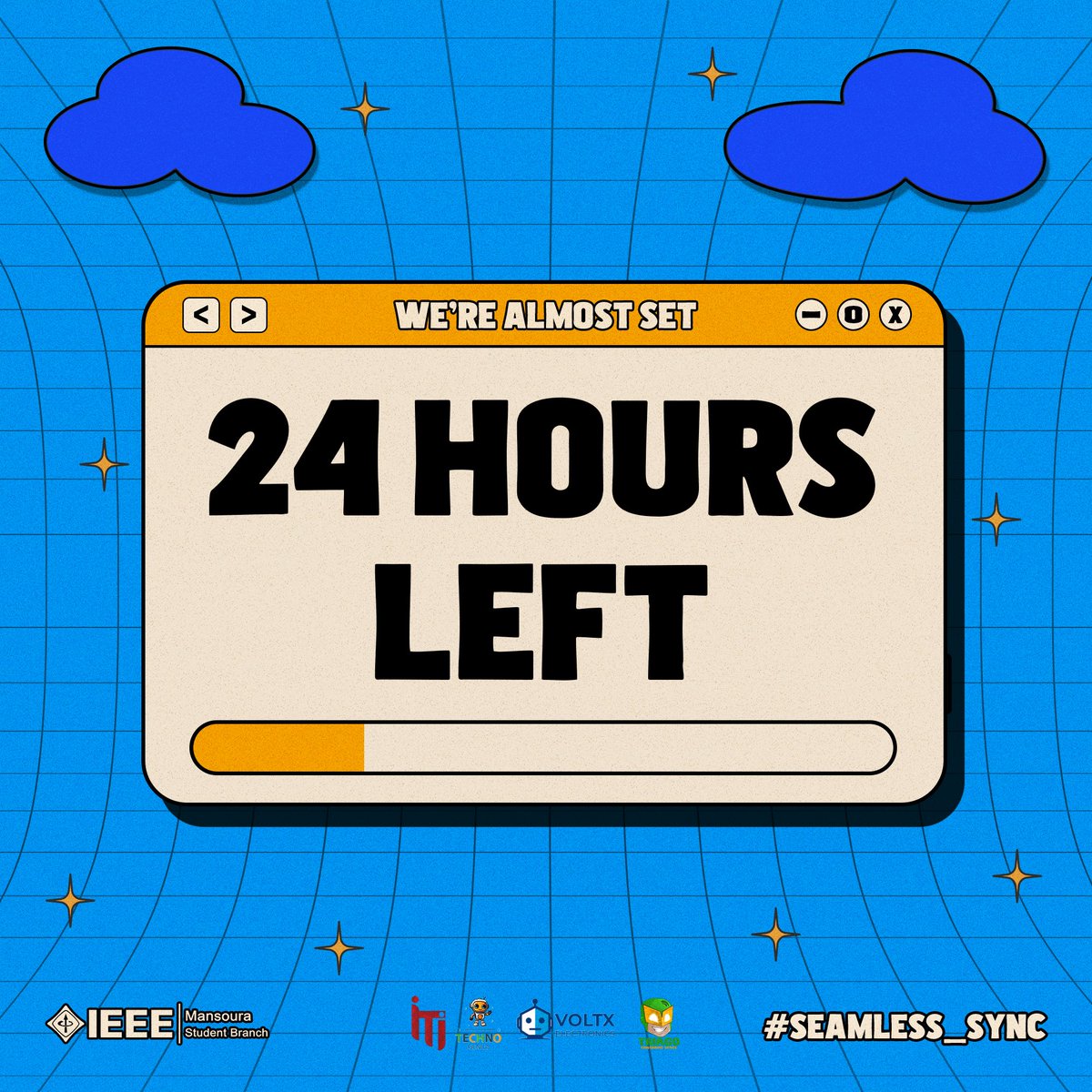 IEEEManSB's tweet image. The window is shrinking with every passing second.

Only 24 hours remain, this notification overrides everything, and the countdown has entered its final cycles.

Complete your proceeding now!

Register through: mansoura.ieee.org/committees

#IEEE_ManSB
#IEEE_ManCSC
#Seamless_Sync