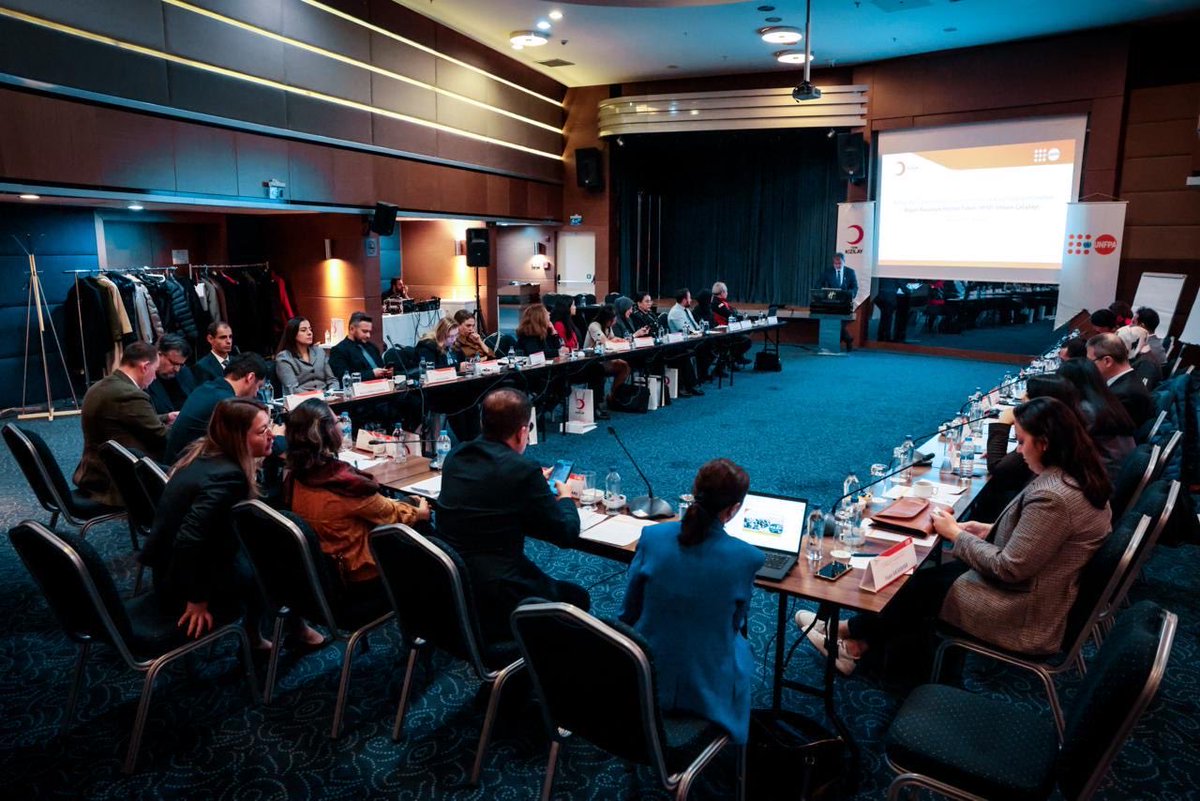 KizilayKurumsal's tweet photo. Kızılay ile Birleşmiş Milletler Nüfus Fonu (UNFPA) iş birliğinde düzenlenen “Acil ve Afet Durumlarında Kadın ve Üreme Sağlığı Hizmetleri Asgari Başlangıç Hizmet Paketi İstişare Çalıştayı” gerçekleştirildi.

Halk Sağlığı Genel Müdürü Doç. Dr. Muhammed Emin Demirkol, Toplum Hizmetleri Genel Müdürümüz Dr. Halil Ekinci, Afet Yönetimi ve İklim Değişikliği Genel Müdürümüz Doç. Dr. Kurtuluş Açıksarı, UNFPA Türkiye Temsilcisi Mariam A. Khan ve katılımcıların yer aldığı çalıştayda, acil ve afet durumlarında kadın ve üreme sağlığı hizmetlerinin MISP çerçevesinde güçlendirilmesi, ulusal mekanizmalara entegrasyonu ve kurumlar arası iş birliğinin geliştirilmesine yönelik mevcut çalışmalar ile izlenecek yeni adımlar ele alındı.