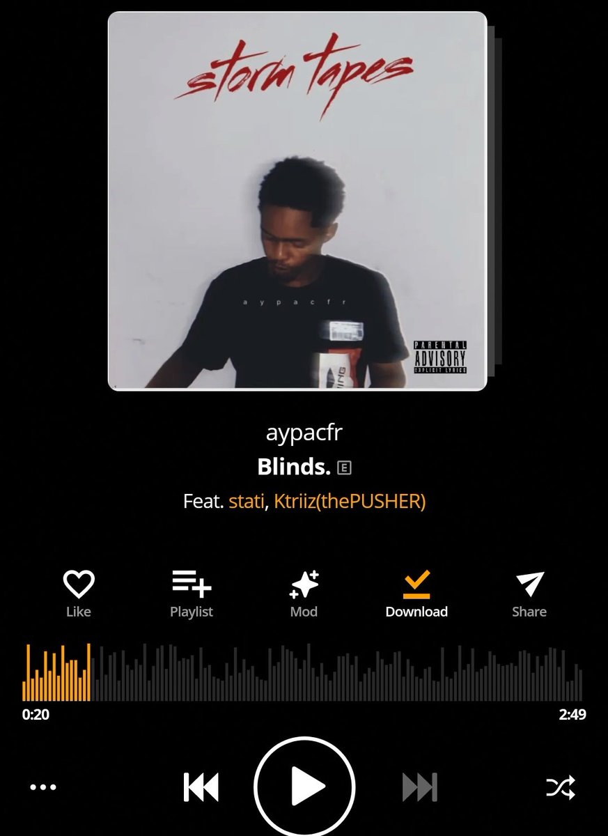 Asegoodmusic's tweet image. AYPACFR

 STORM TAPES 💿

OUT NOW
(ON AUDIOMACK AND SOUNDCLOUD ONLY)