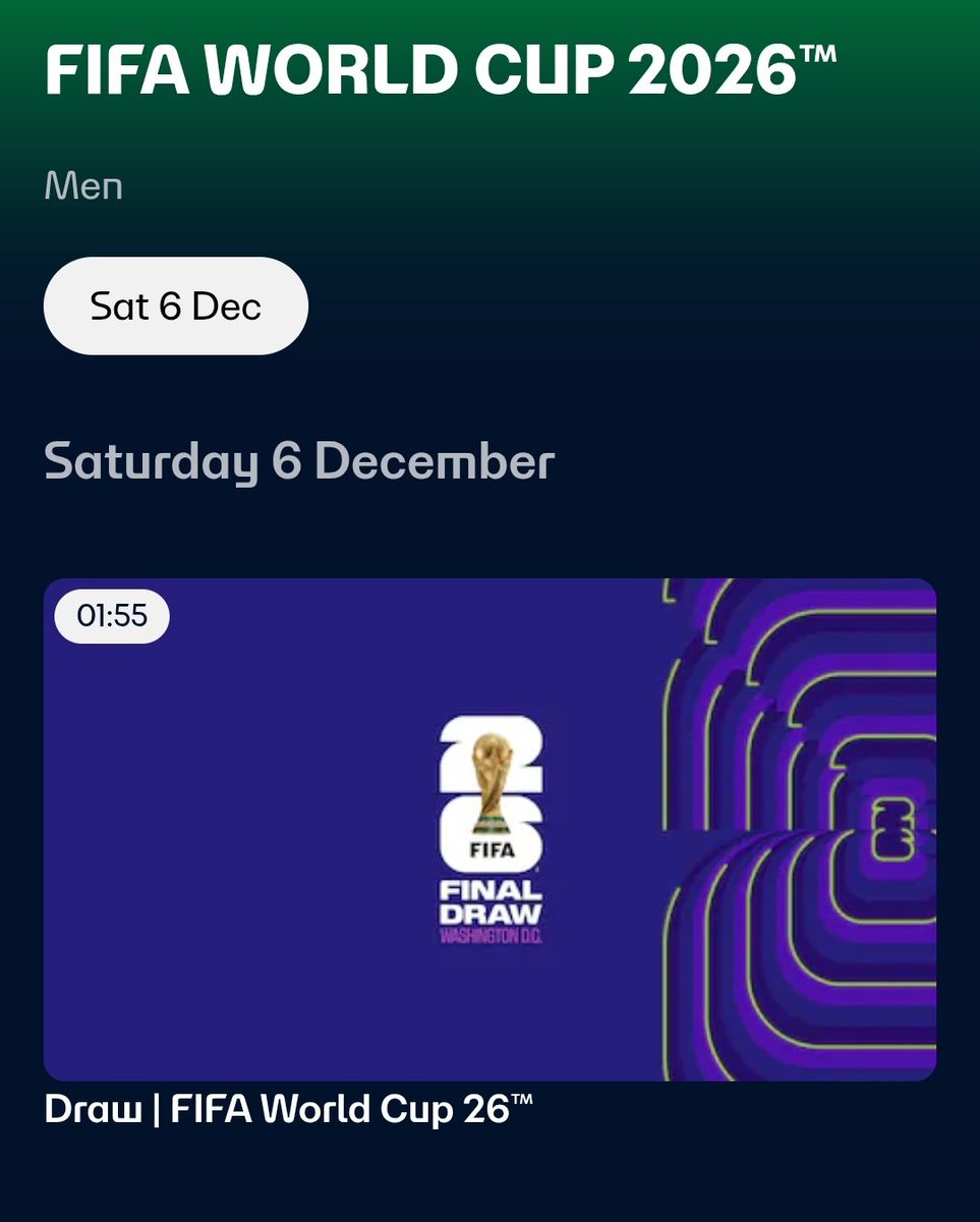 FootyTix_by_GM's tweet photo. 【速報📺️🏆️】
FIFAワールドカップ2026グループステージ組み合わせ抽選会は『FIFA+』で無料ライブ配信！！🇺🇸🇨🇦🇲🇽

⏰️12/6(土)日本時間1:55〜
🔗https://t.co/vYPsyTpfV3

いよいよ北中米W杯本大会の対戦カードが決まります🔥
抽選会までに放映権の行方が決まるのかも気になるところ。 https://t.co/iV5DXPgvmN