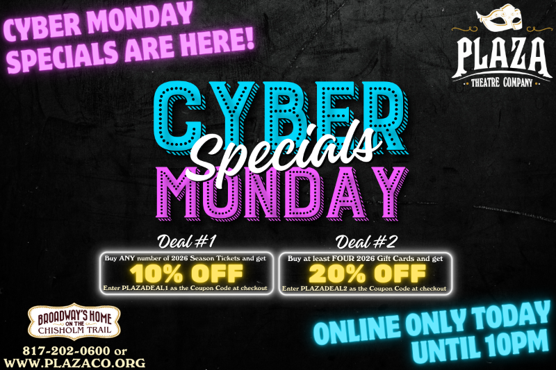 PlazaCo's tweet photo. 🎟️ One Day Only Cyber Monday Specials End at 10 pm - https://t.co/vByFBiWEDu https://t.co/VoftfipNh1