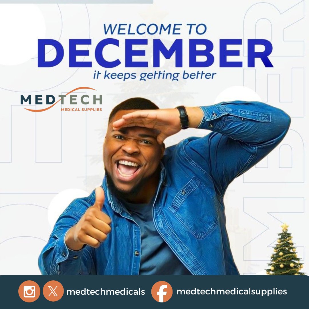 medtechmedicals's tweet photo. We welcome you to December — a month of growth, excellence, and new possibilities.

Happy New Month!

#MedTechMedicalSupplies #WelcomeToDecember #oluwa_judie #HappyNewMonth #janiceproperties #December2025 #africanfolktalesfromehi #NewMonthNewGoals #SuccessMindset https://t.co/RiRnEuYNA1