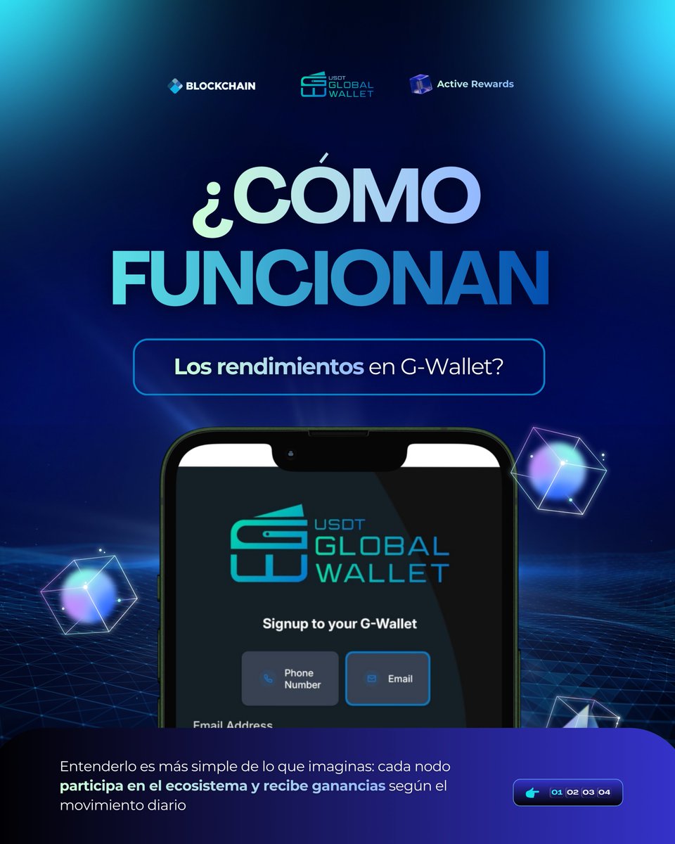 usdtglobal's tweet image. ¿Cómo funcionan los rendimientos en G-Wallet?

Te mostramos de forma simple cómo los Nodos generan pagos diarios directo en tu wallet, sin mover fondos y con total transparencia.

🌐 usdtglobalwallet.net
📱 linktr.ee/Gwallet

#GWallet #IngresosPasivos #NodosDigitales