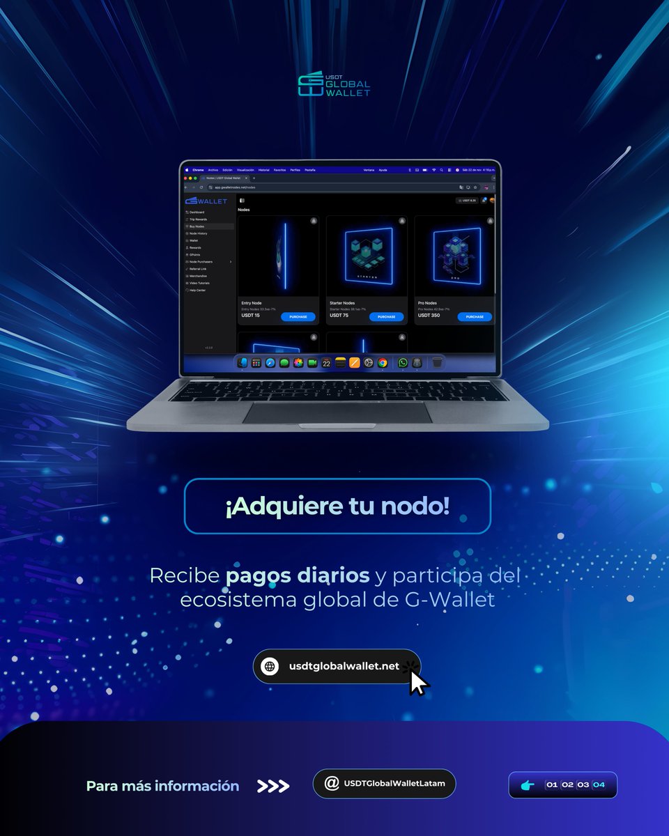 usdtglobal's tweet image. ¿Cómo funcionan los rendimientos en G-Wallet?

Te mostramos de forma simple cómo los Nodos generan pagos diarios directo en tu wallet, sin mover fondos y con total transparencia.

🌐 usdtglobalwallet.net
📱 linktr.ee/Gwallet

#GWallet #IngresosPasivos #NodosDigitales