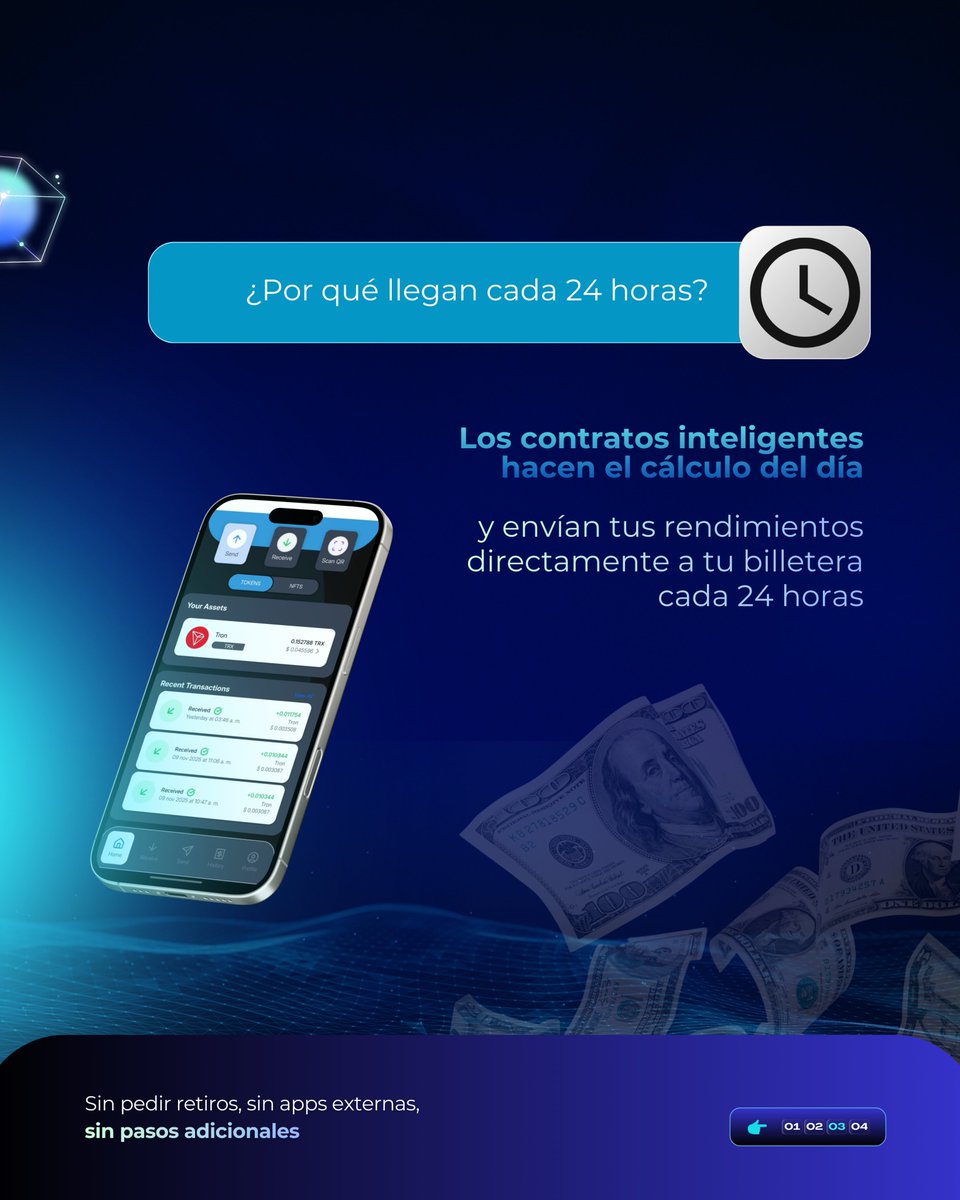 usdtglobal's tweet image. ¿Cómo funcionan los rendimientos en G-Wallet?

Te mostramos de forma simple cómo los Nodos generan pagos diarios directo en tu wallet, sin mover fondos y con total transparencia.

🌐 usdtglobalwallet.net
📱 linktr.ee/Gwallet

#GWallet #IngresosPasivos #NodosDigitales