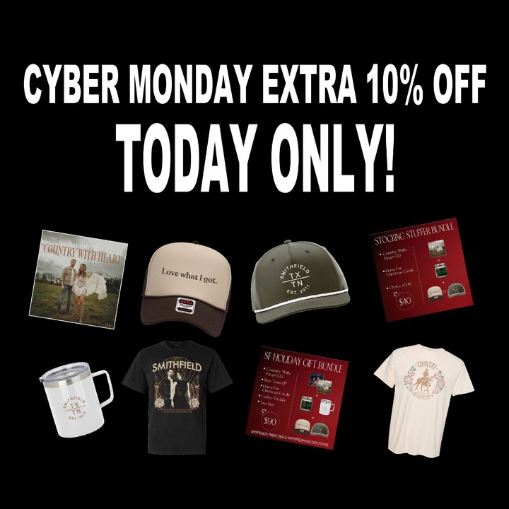 smithfieldmusic's tweet photo. Take another 10% off today on top of the 25% off black Friday sales for #cyberMonday 🛍️🛒! 

🎄🛍️🛒https://t.co/pZmwpTcEvU https://t.co/DkW1pPbKdn
