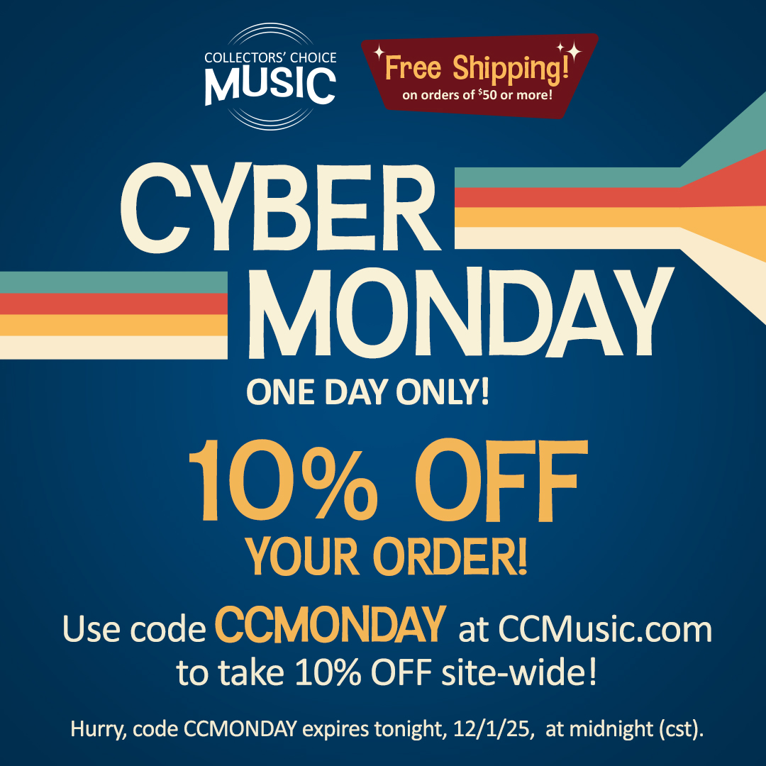 CCMusicdotcom's tweet image. TODAY ONLY! 10% Off Your Order. Enter code CCMONDAY at check out. bit.ly/48iLkEn

Hurry! Expires 12/1/25 at midnight (cst)

#Coupon #Savings #Vinyl #CD #BoxSets #Collectors #Choice #Music