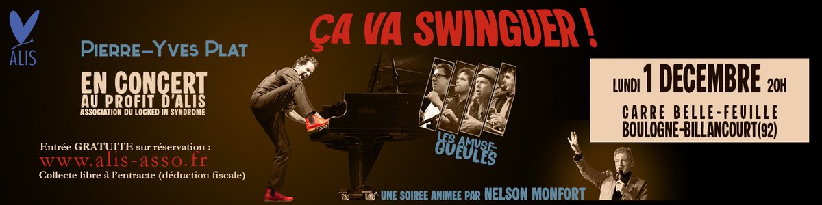 𝗖'𝗲𝘀𝘁 𝗰𝗲 𝘀𝗼𝗶𝗿 😄 : ne manquez pas le concert gratuit de 𝗣𝗶𝗲𝗿𝗿𝗲-𝗬𝘃𝗲𝘀 𝗣𝗟𝗔𝗧 au profit de l'<a href="/ALIS_asso/">ALIS</a> 

📅 𝗖𝗲 𝘀𝗼𝗶𝗿 𝗮̀ 𝟮𝟬𝗵 (animations dès 19h)
📌 Carré Belle-Feuille

fb.me/e/7nbqvkksk

<a href="/Ville_BoulogneB/">Ville de Boulogne-Billancourt</a> <a href="/BoulogneCulture/">Boulogne-Billancourt Culture</a> #BoulogneBillancourt