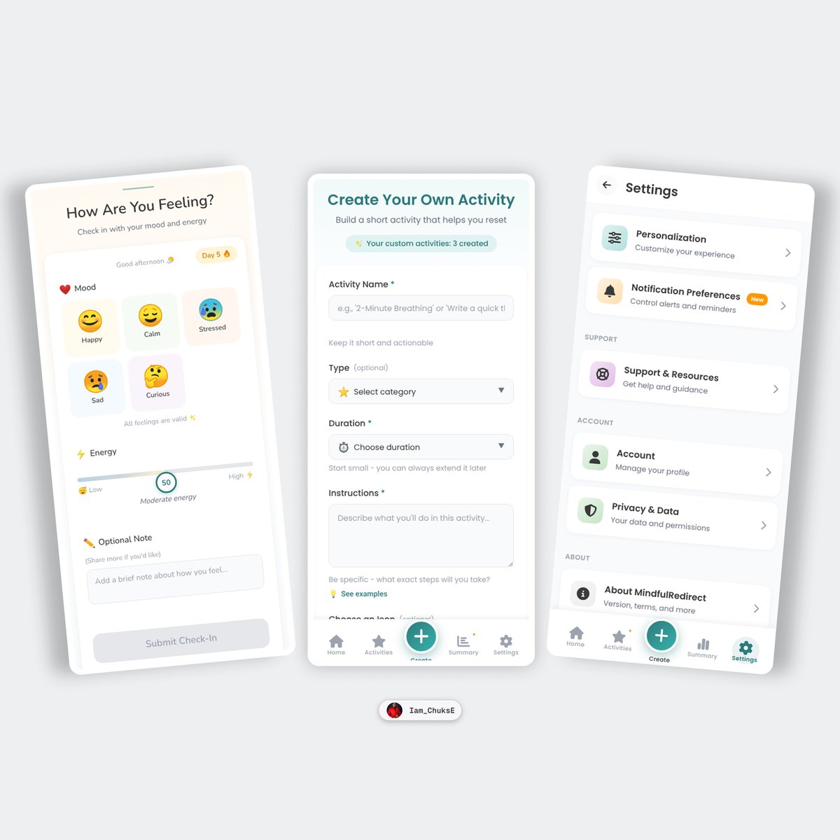iam_chuksE's tweet image. Moonchild has completely leveled up my design workflow. Faster ideas, cleaner concepts, and creativity boosted and not replaced.

Here are some screens from the Mindful Scrolling App I built entirely with @moonchild.

#DesignTools #UIDesign #AIforDesign #MoonchildAI