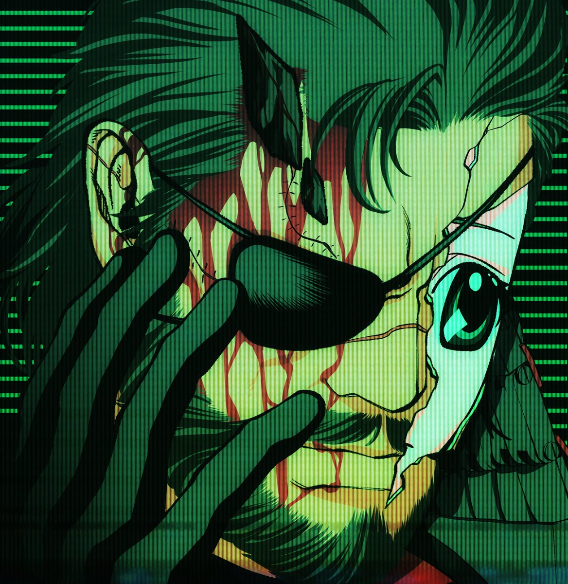 terracottahart's tweet photo. Did this in reverse bc this is how I see Venom Snake #mgs https://t.co/Yecj9cHnEu