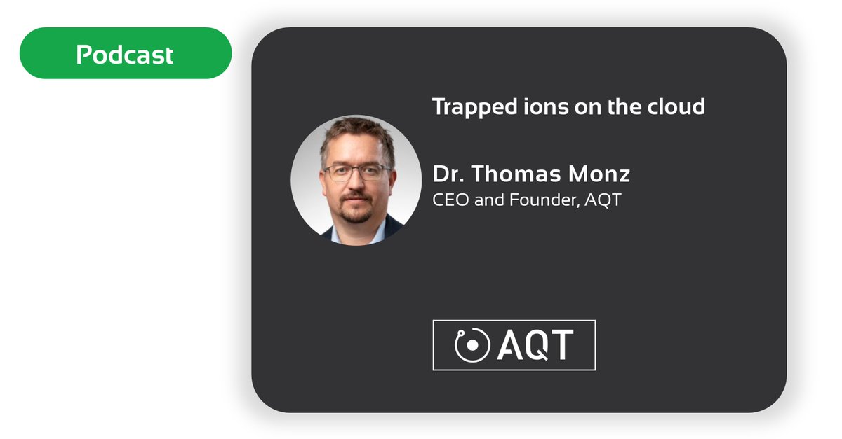 AQT_GmbH's tweet image. #Quantum #Computing 
 
#Podcast Trapped ions on the cloud | 35:53

- From research prototype to rack-ready
- Hybrid quantum–HPC deployments
- Error correction and code flexibility
- Scaling and networking
- From local to cloud - AQT’s move to @AWS 
 
 👉lnkd.in/diS2i4Np