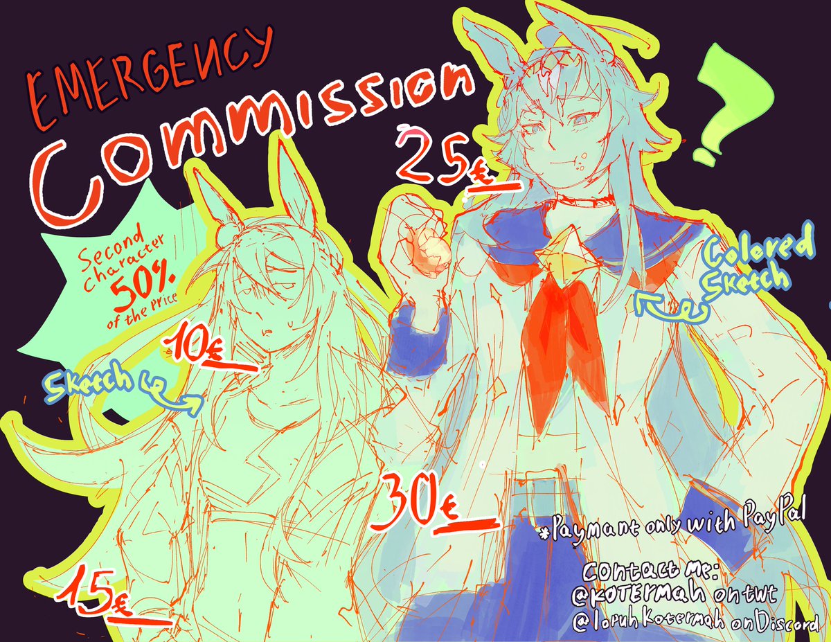 kotermah's tweet photo. 🚨 I'M KINDA HOMELESS. Opening emergency соmmіssіоns! Rts appreciated https://t.co/Iz07qvue8y