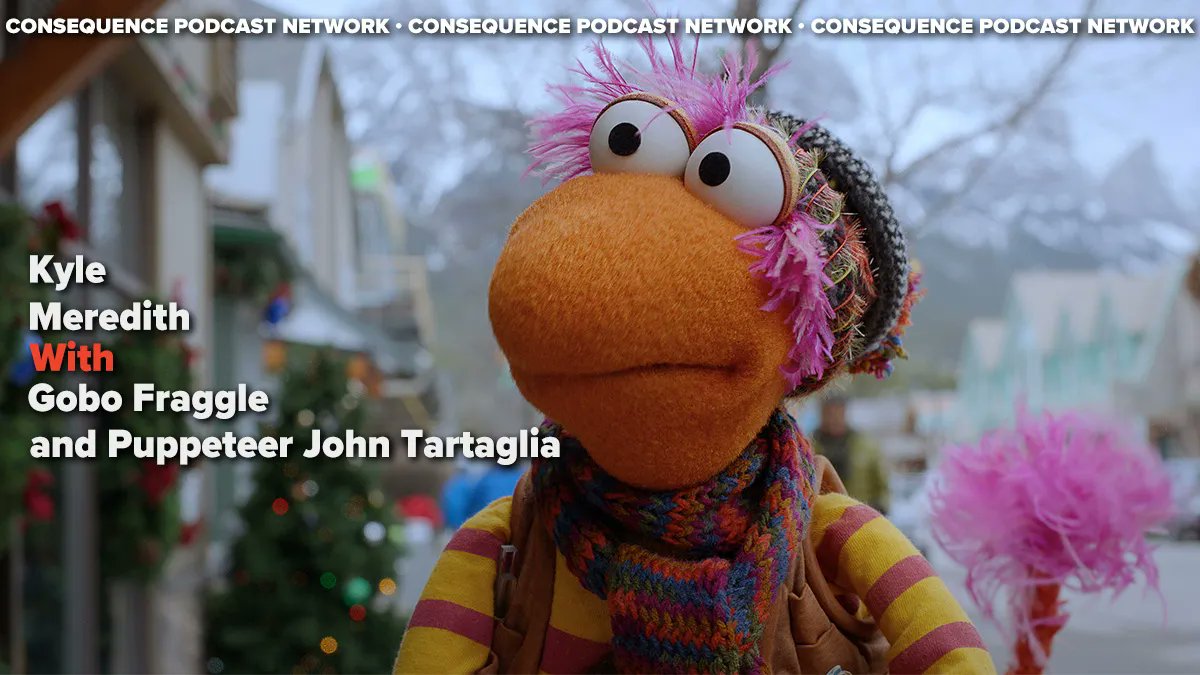 consequence's tweet image. Gobo Fraggle and puppeteer John Tartaglia join @kylemeredith to discuss the new Apple TV special The First Snow of Fraggle Rock → cons.lv/dFuo0V