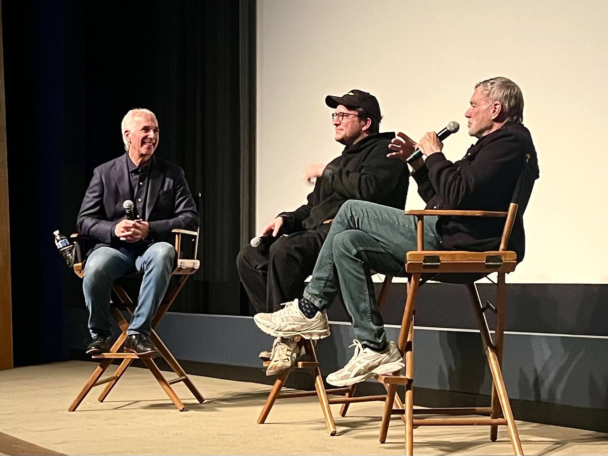 BIG THANKS to writer <a href="/AustinKolodney/">Austin Kolodney</a> and director GUS VAN SANT for an awesome conversation about their EXCELLENT new film “DEAD MAN’S WIRE” — It was an amazing all-guild turnout &amp; everyone LOVED the film! See “DEAD MAN’S WIRE” in select theaters starting December 12!