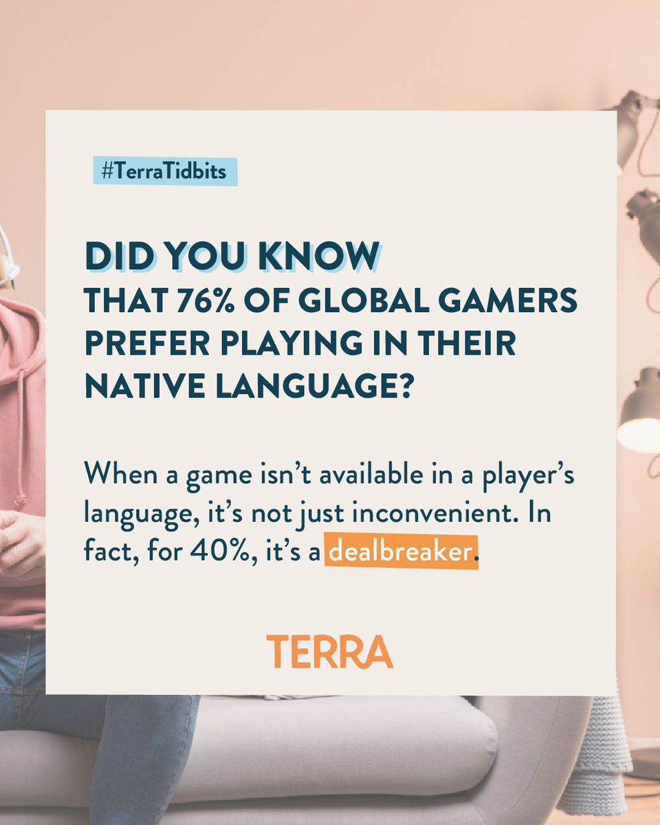 terrateamup's tweet image. 🕹️ Players connect deeply with games that speak their language. Today’s #TerraTidbit looks at how thoughtful localization helps studios build engagement, loyalty, and trust across cultures.

#Localization #GameDevelopment #PlayerEngagement
