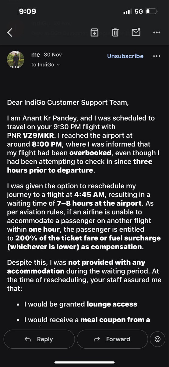 AnantKumar62152's tweet image. IndiGo Team,
I am Anant Kr Pandey, and I found out no one ever should travel through indigo flights, I have mentioned my case they got worst support
#indigo #CustomerService #consumerHelp #cabincrew  #IndigoTo1Billion #indigoxgreen #IndigoTo1Billion 

@IndiGo6E @ConsumerHelpBBR