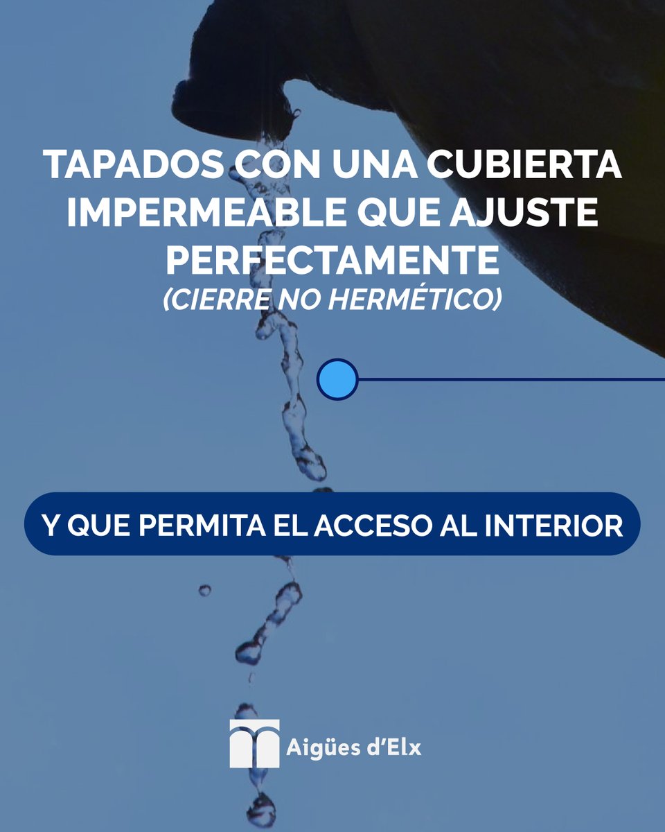 aigueselx's tweet photo. Un buen mantenimiento de los depósitos comunitarios es clave para asegurar la calidad del agua suministrada 💧

Además, el usuario/a es responsable de su correcto uso y mantenimiento.

Descubre algunos de los pasos a seguir ➡️

#AigüesDElx #Elche #GestiónDelAgua https://t.co/YJsRYtE7An