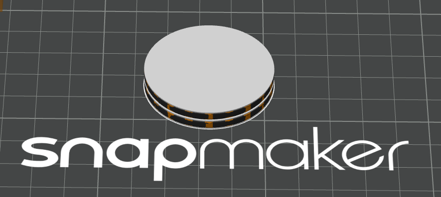 TechJeeper's tweet image. Testing MakerChip Stacking with PETG interface layer.