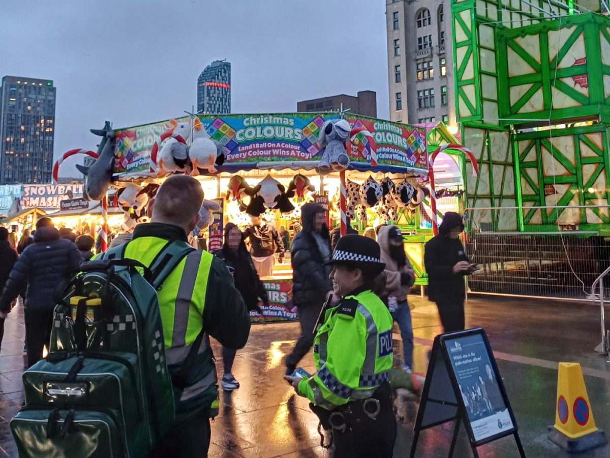 MerseyPolice's tweet image. If you were enjoying the festive atmosphere in the city at the weekend, you may have noticed #ProjectServator deployments at various locations including the Christmas Market at @SGHLpool or Winter Festival at the #PierHead.

If you see a deployment, don&apos;t worry – we have been…
