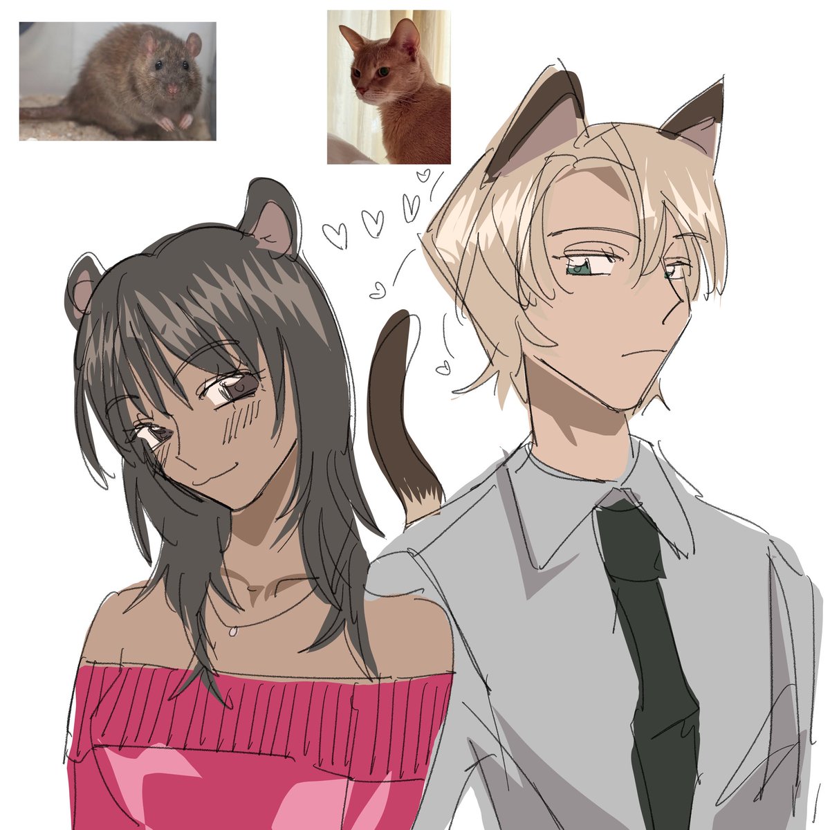 b4ekhap's tweet image. Cat and rat yuri