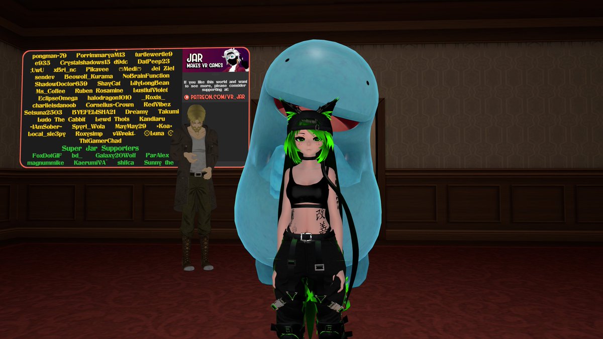 Math8911's tweet image. Always look out behind you!

#VRCアバター #ラスク #Rusk #Picture #3D #VRChat #VRC