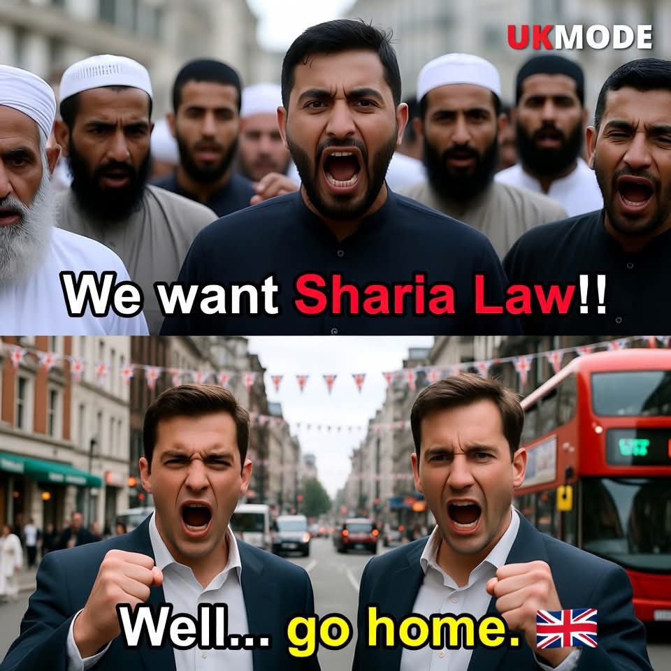 WHLeavitt's tweet image. Do you support deporting all Muslims who want Sharia Law. Agree?

A. Hell yes
B. No