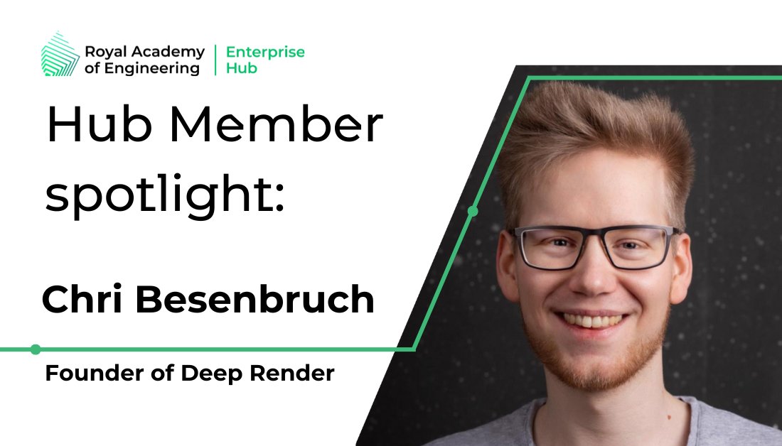 RAEng_Hub's tweet image. When Chri Besenbruch set out to rethink #video compression, he wasn’t looking to make small improvements, he aimed to reinvent a decades-old system.

With support from the Enterprise Hub, Chri turned cutting-edge research into a rapidly scaling #DeepTech venture. From joining our…