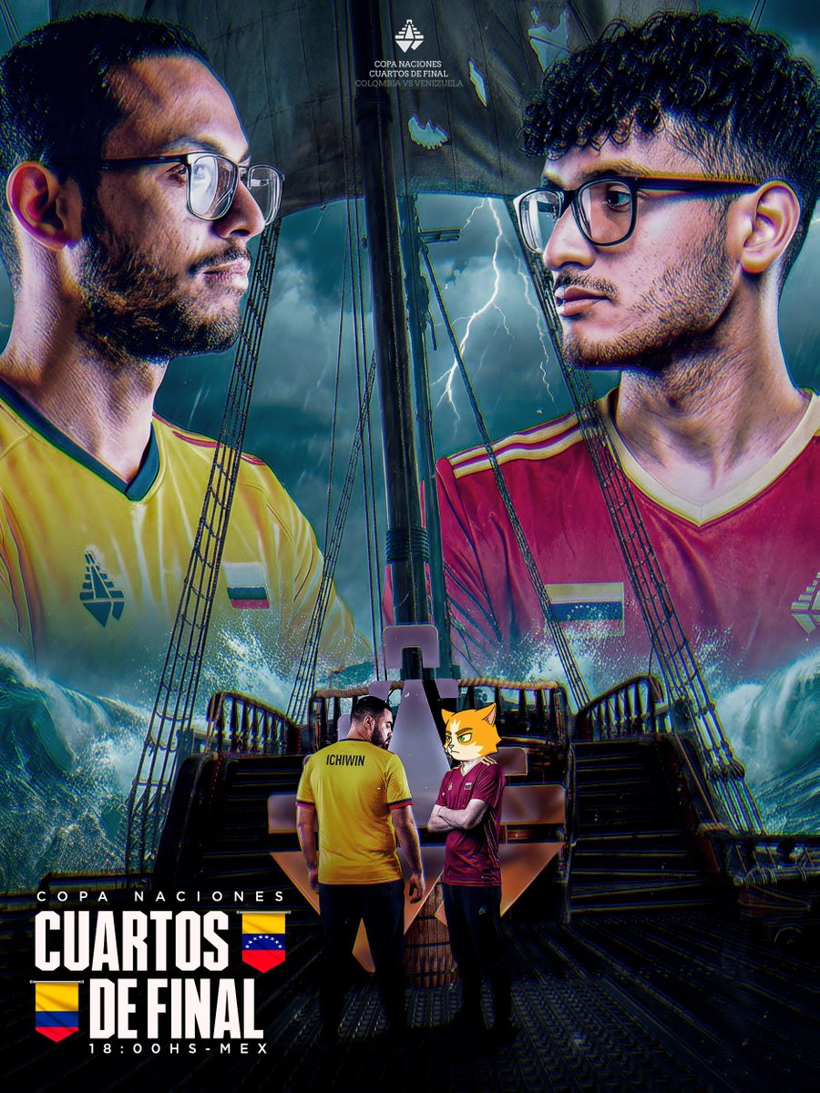 TENEMOS CUARTOS DE FINAL 🫡

🇨🇴 COLOMBIA vs VENEZUELA 🇻🇪 Hoy 18hs mx

PARTIDAZO HISTÓRICO que define quién juega contra PERÚ en semifinales 👊

Nos vemos en unas horas ⏰