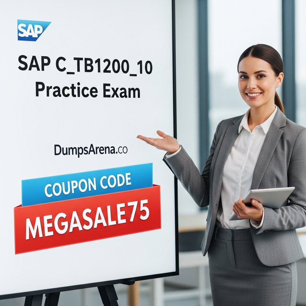 dumpsarena's tweet image. Limited Time Coupon for SAP C_TB1200_10 Practice Exam
#SAP #SAPExam #SAPCertification #SAPTraining #SAPPracticeExam #SAPLearning #SAPConsultant #SAPCareer #SAPModules #SAPTB1200 #SAPTB1200Exam
