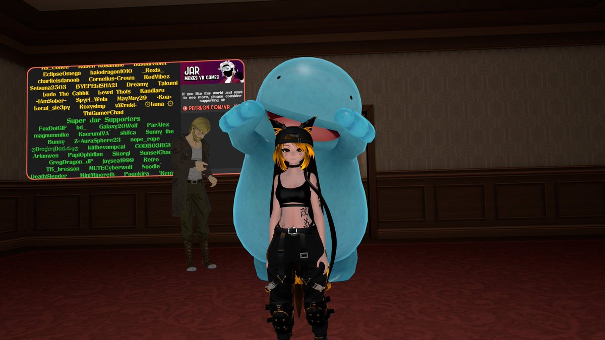 Math8911's tweet image. Always look out behind you!

#VRCアバター #ラスク #Rusk #Picture #3D #VRChat #VRC