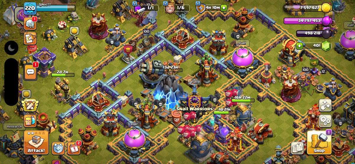 FavioBallad's tweet photo. #TheRealTownHall you guys made me rush it lol @ClashofClans https://t.co/sSIuBOcNmN