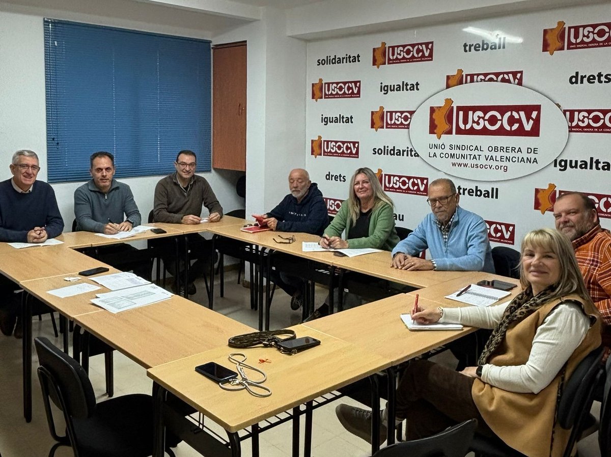 Reunión Comisión Plan de Acción y Presupuestos <a href="/SindicatoUSOCV/">Sindicato USOCV</a> 2026, esfuerzo, trabajo, solidaridad, dedicación, responsabilidad y sobre todo ACUERDOS. Equipazo, así da gusto trabajar! Seguimos...
