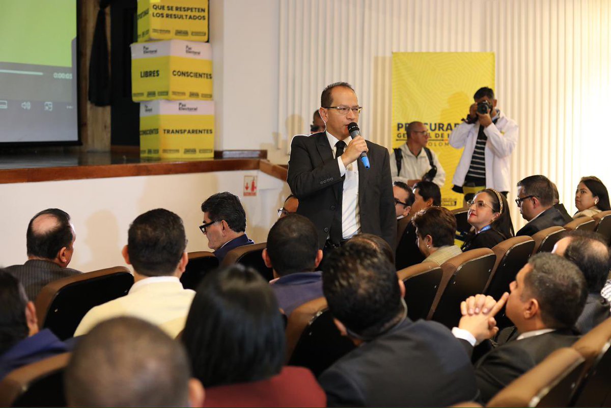 personeriabta's tweet image. A esta hora, junto al Procurador General de la Nación, Gregorio Eljach Pacheco, nos sumamos a la estrategia Paz Electoral, orientada a garantizar elecciones seguras, transparentes y confiables.
El encuentro, organizado de manera conjunta por la Procuraduría y la Personería de…