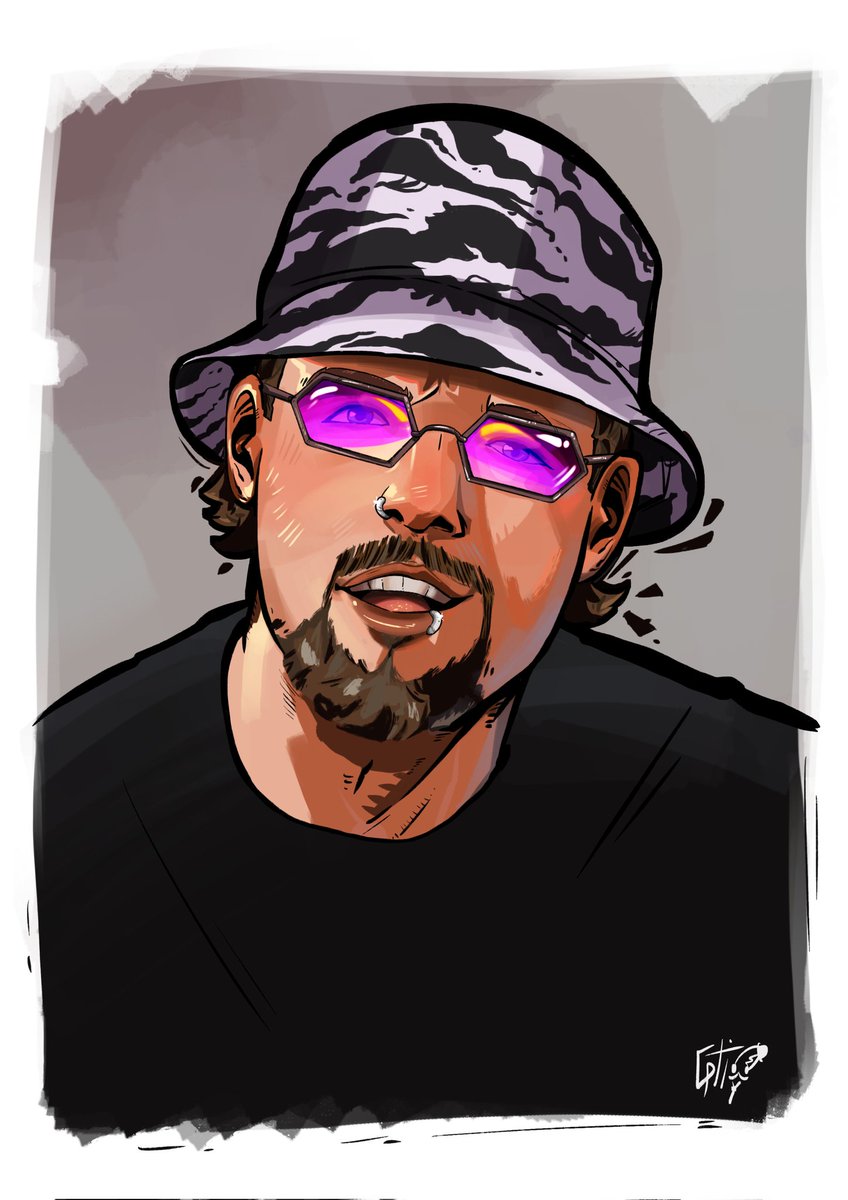 GotiDraw's tweet image. Pequeño retrato que dibujé hace un tiempo del crack de @spoksponha  🙏🙏