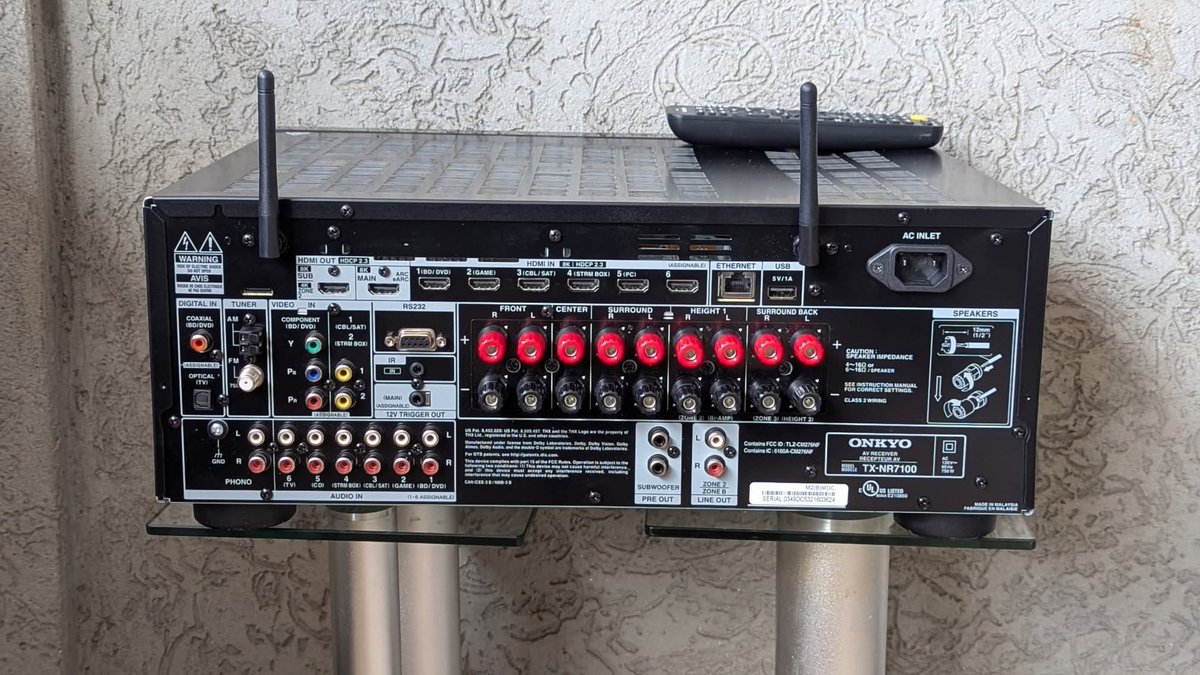 mtronics_'s tweet image. Onkyo TX-NR7100 
✅ 9.2-Channel AV Receiver (Processing up to 11.2 channels)
✅ 8K/60Hz &amp;amp; 4K/120Hz support for next-gen gaming &amp;amp; movies
✅Dolby Atmos,DTS:X,IMAX Enhanced, Auro-3D
Asking price KSH.155,000

📞Call|what's app us via+254738240939 to place your order.