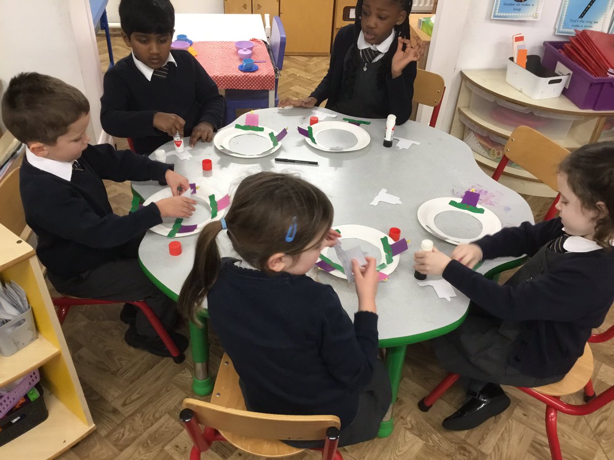 We are busy preparing in Advent club. We are making Advent wreaths.
