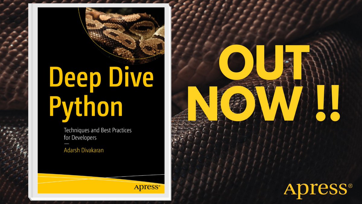 Apress's tweet image. 🐍 Want to level up your #Python game? Dive into real-world open-source code and master advanced techniques like metaclasses, descriptors, and async programming. Build smarter, cleaner, production-ready code. #PythonDev #OpenSource #AdvancedPython

🔗 ow.ly/q4nB50XiChj