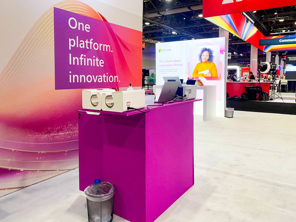 eventsbydigital's tweet image. We loved setting up this Custom T-Shirt activation for @Microsoft at Adobe MAX!

#adobemax #adobemax2025 #microsoft #customtshirt