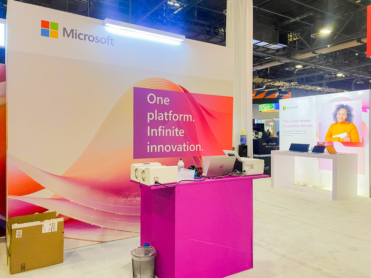 eventsbydigital's tweet image. We loved setting up this Custom T-Shirt activation for @Microsoft at Adobe MAX!

#adobemax #adobemax2025 #microsoft #customtshirt