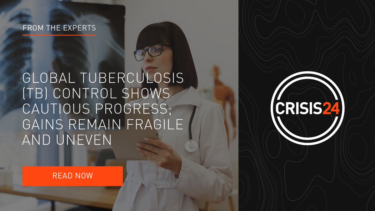 TB trends are shifting—and the operational impacts are growing.  

Crisis24 health expert Robyn Mazriel outlines key developments, emerging risks, and what organizations should watch in 2026.   

Read more:  ow.ly/8ksz50XA69T.