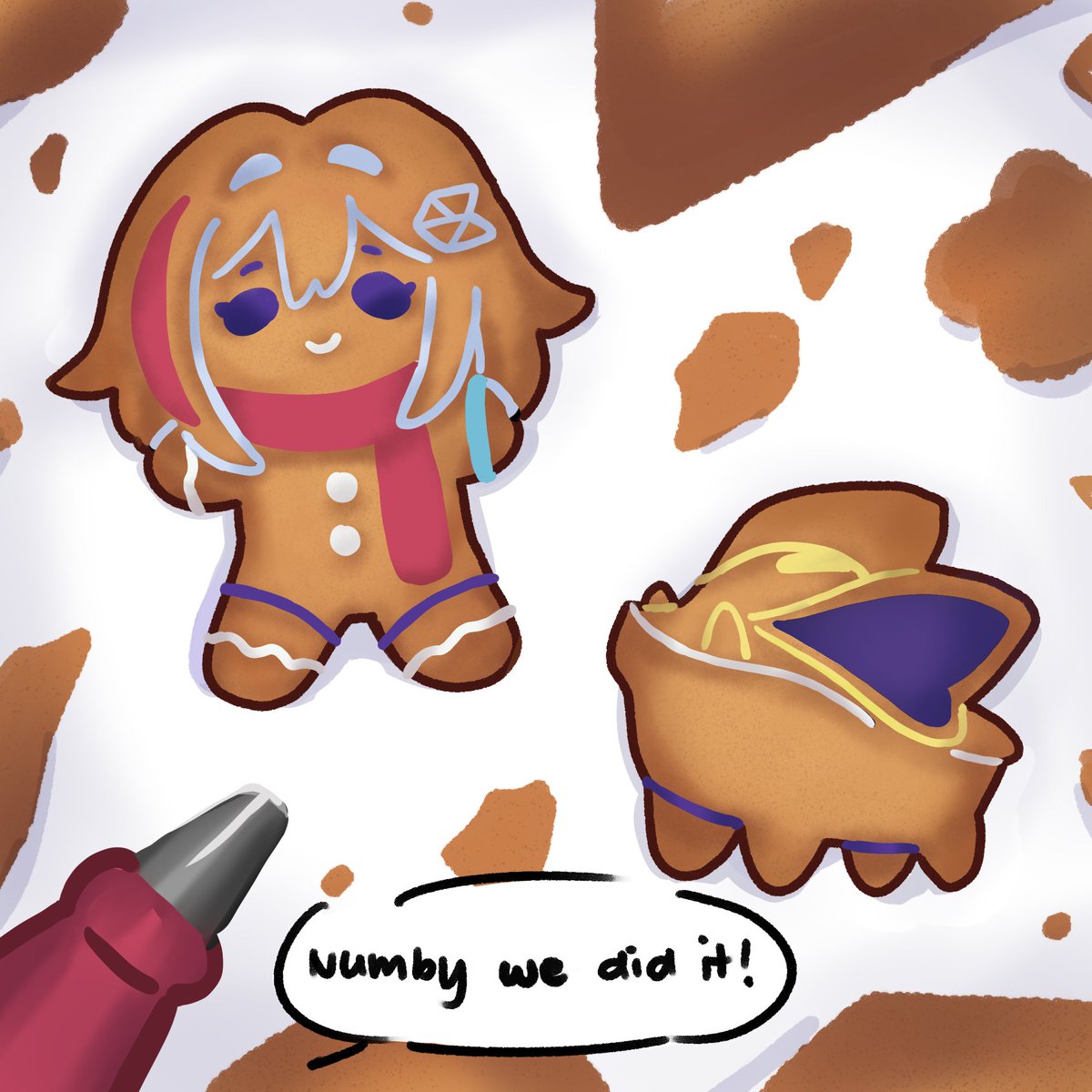 Day 1: Gingerbread ! 
#Topazmas2025 #トパーズ #Topaz #HonkaiStarRail #hsr #崩壊スターレイル #StarRail #hsrtwt #Numby