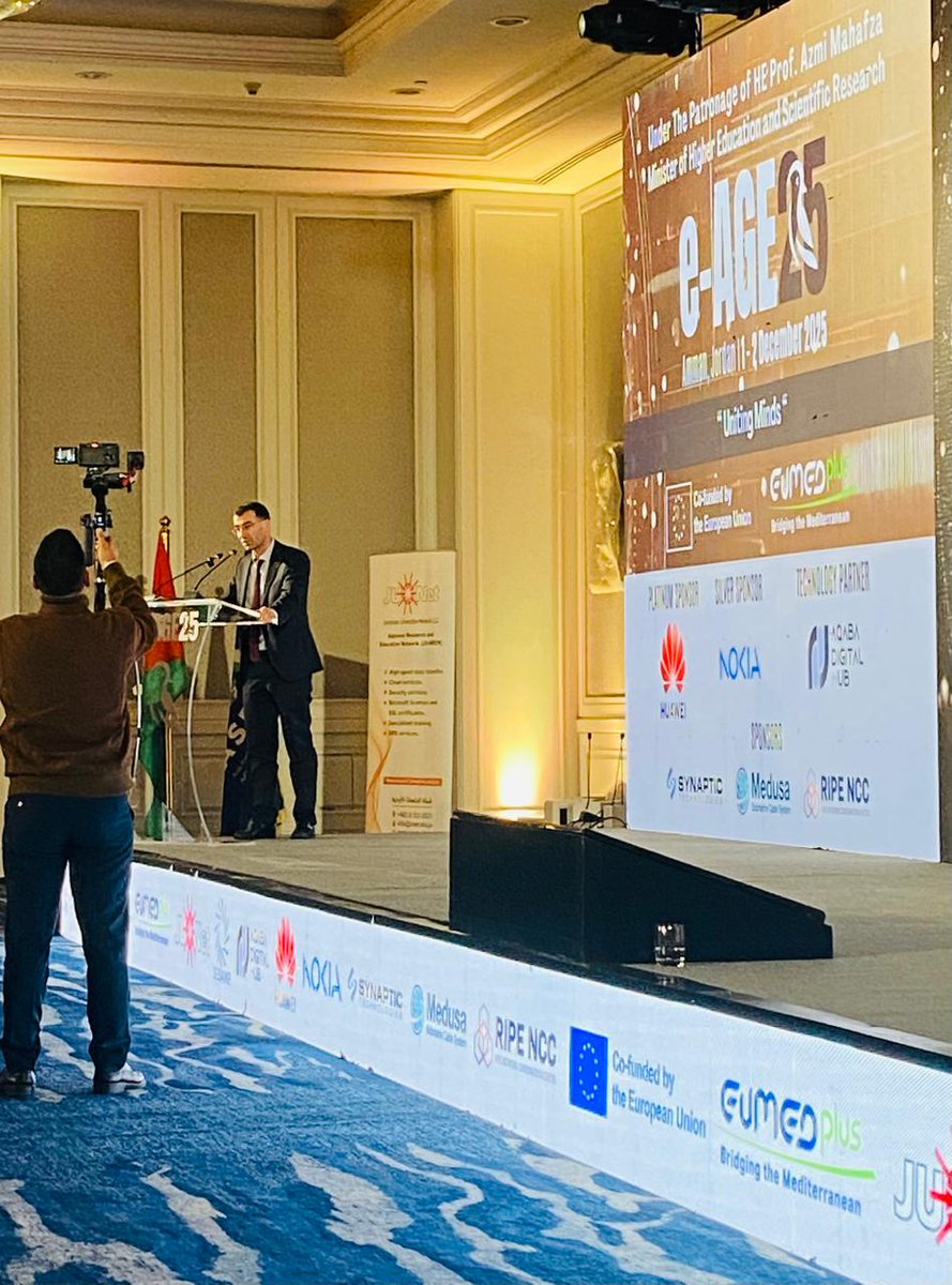 EUinJordan's tweet photo. 🚀 At #eAGE25, EU highlights its commitment to impactful science cooperation:
🏗️ resilient research infrastructure #SESAME
🤝 stronger innovation ecosystems #MoDEE #HorizonEurope #Erasmus+ #PRIMA #hydrogen
🌐 improved digital connectivity #Medusa #BlueRaman https://t.co/koRcIxySOp